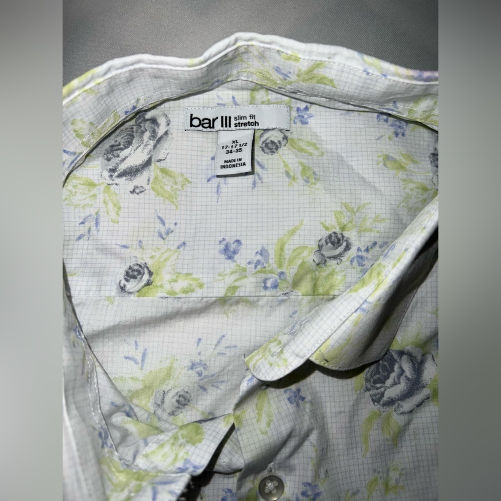 Bar three men’s slim fit dress shirt